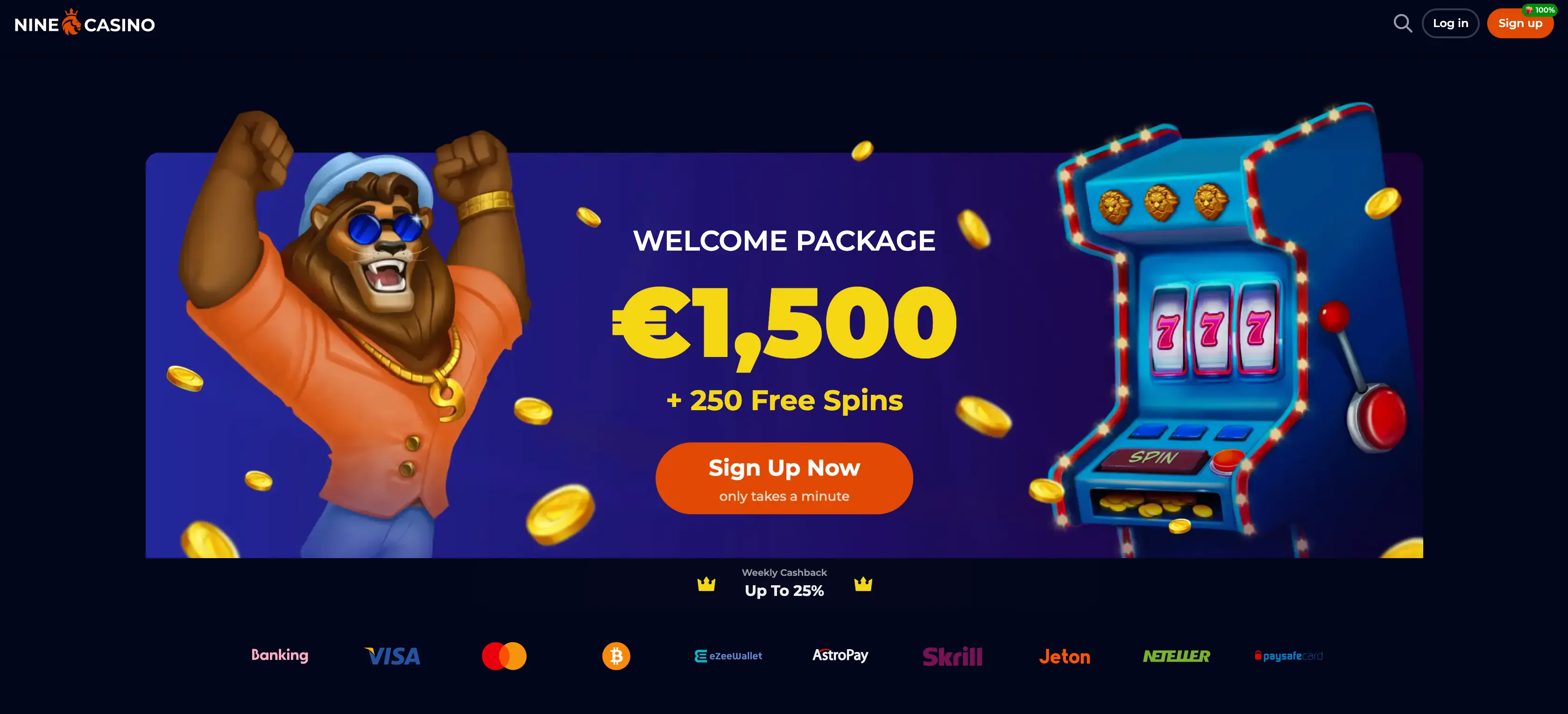 Offerta di giochi, sicurezza e promozioni su Nine Casino